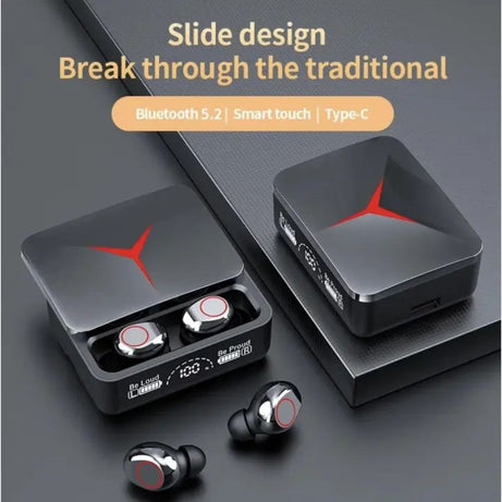 M90 Pro TWS Bluetooth 5.2 Earbuds Touch Control Earphones LED Display Headset 9D HiFi Quality Wireless Earbuds - Oshi.pk - Buy & Sell Online