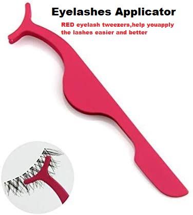 Eyelash Tweezers Stainless Steel Eye Lash Curler Applicator Clips (1 Pcs) - Oshi.pk - Buy & Sell Online