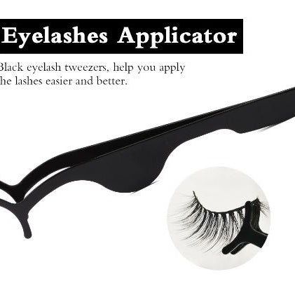 Eyelash Tweezers Stainless Steel Eye Lash Curler Applicator Clips (1 Pcs) - Oshi.pk - Buy & Sell Online