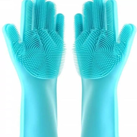 Magic Washing Gloves - Pair Of Silicone Washing Gloves - Oshi.pk - Buy & Sell Online