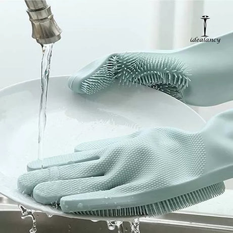 Magic Washing Gloves - Pair Of Silicone Washing Gloves - Oshi.pk - Buy & Sell Online