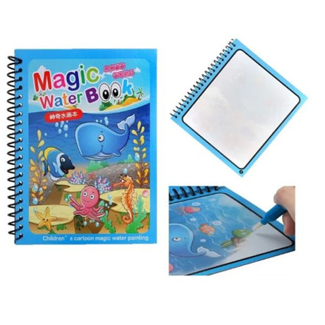 Magic Water Book Painting Drawing Coloring Board Book Doodle & Magic Water Pen - Oshi.pk - Buy & Sell Online