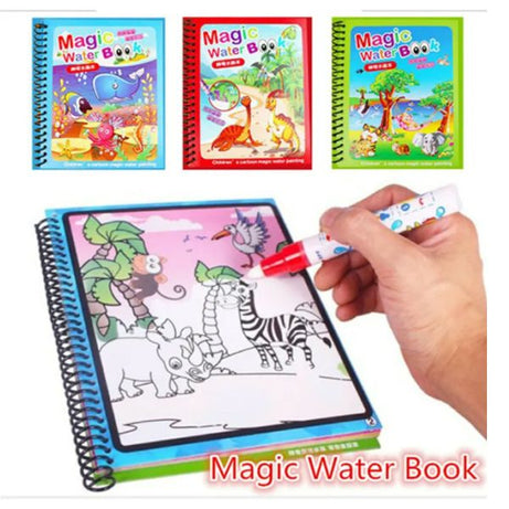 Magic Water Book Painting Drawing Coloring Board Book Doodle & Magic Water Pen - Oshi.pk - Buy & Sell Online