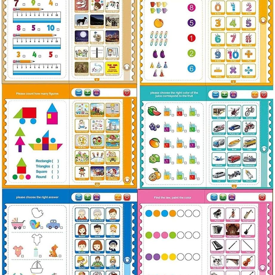 English Finger Reading Children's Voice Book Smart Learning Toys E-book Early Education Smart Scrabble Letters Abc , Animal etc - Oshi.pk - Buy & Sell Online