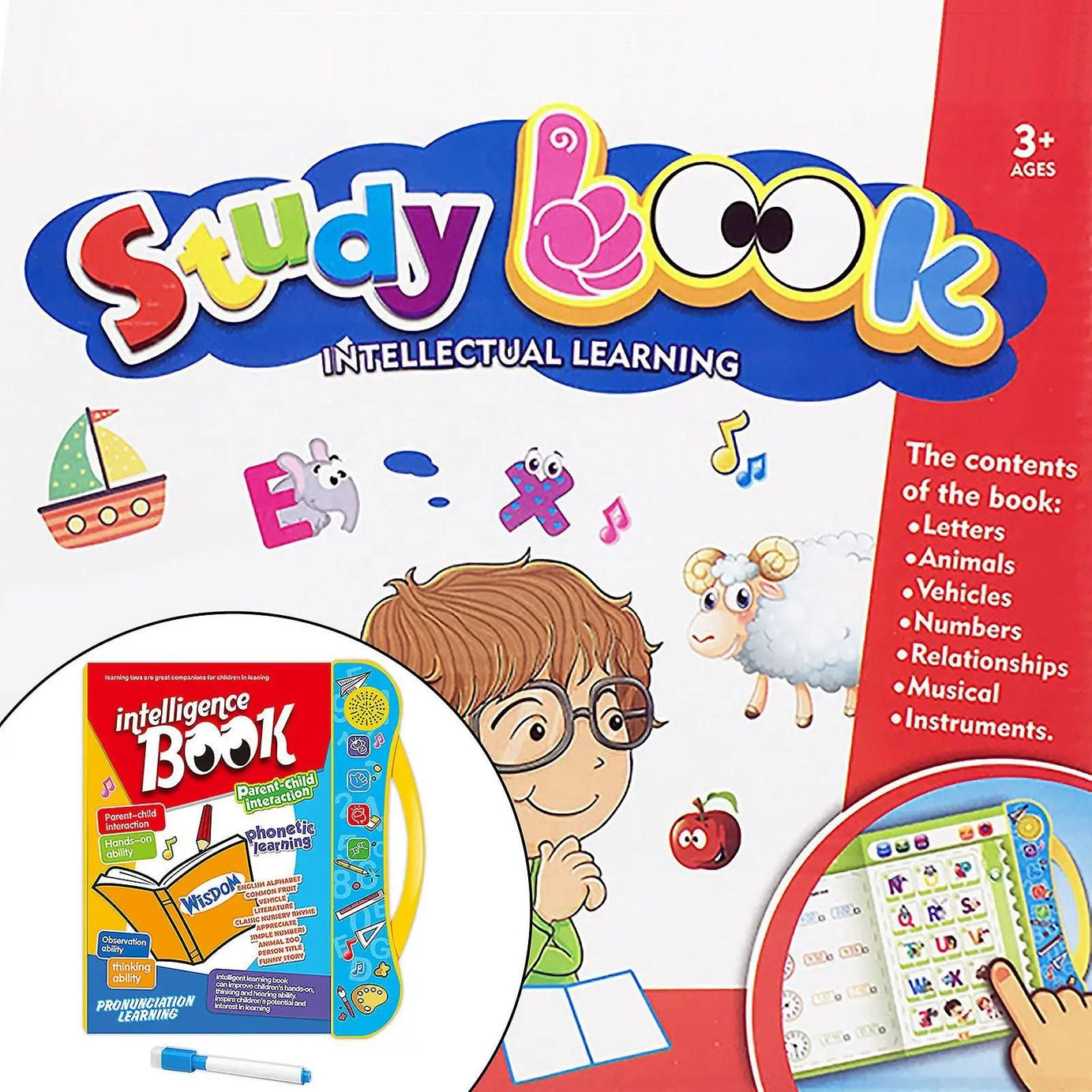 English Finger Reading Children's Voice Book Smart Learning Toys E-book Early Education Smart Scrabble Letters Abc , Animal etc - Oshi.pk - Buy & Sell Online