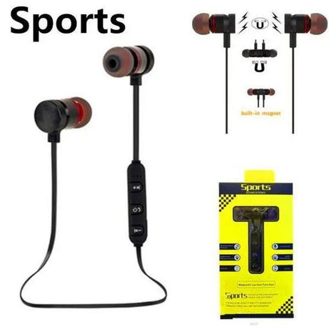 Magnetic Bluetooth Wireless Stereo In Ear Sports Handfree Earphone ORIGINAL MAGNETIC BLUETOOTH HANDSFREE WIRELESS HANDFREE - Oshi.pk - Buy & Sell Online