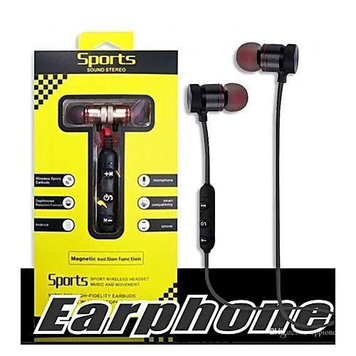 Magnetic Bluetooth Wireless Stereo In Ear Sports Handfree Earphone ORIGINAL MAGNETIC BLUETOOTH HANDSFREE WIRELESS HANDFREE - Oshi.pk - Buy & Sell Online