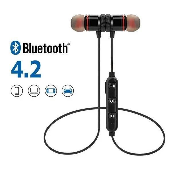 Magnetic Bluetooth Wireless Stereo In Ear Sports Handfree Earphone ORIGINAL MAGNETIC BLUETOOTH HANDSFREE WIRELESS HANDFREE - Oshi.pk - Buy & Sell Online