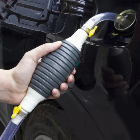Manual Fuel Transfer Pump - Siphon Hand Pump For Gas, Oil, Air & Other Fluids - Heavy Duty Pump With Adjustable Length Intake & Discharge Pipes - Oshi.pk - Buy & Sell Online