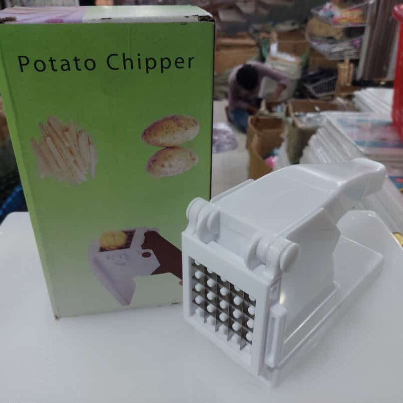 Manual Hand Press Potato slicer for chips french fries maker cutter chipper chopper vegetable cutting tools - Oshi.pk - Buy & Sell Online