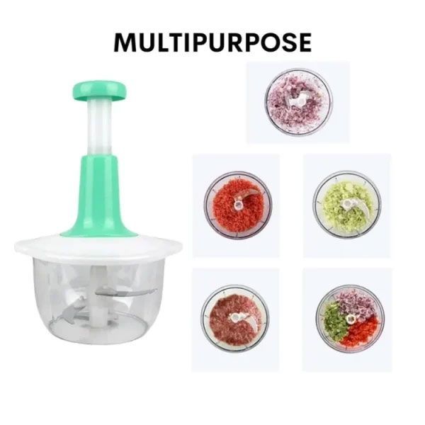 Manual Hand Push Chopper/ Multifunctional Hand Pat Chopper And Mixer/Press Cutter Vegetable Meat Grinder 1.5 Liter - Oshi.pk - Buy & Sell Online
