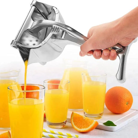 Manual Juicer, Fruit Press Juicer Made Of Heavy Duty Aluminum Alloy For Oranges, Lemon, Water Melon, Pomegranate, Silver Colour - Oshi.pk - Buy & Sell Online