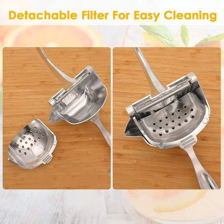 Manual Juicer, Fruit Press Juicer Made Of Heavy Duty Aluminum Alloy For Oranges, Lemon, Water Melon, Pomegranate, Silver Colour - Oshi.pk - Buy & Sell Online