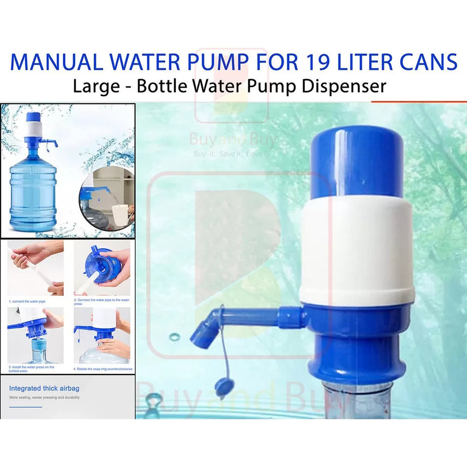 Manual Water Pump Dispenser For 19 liter Water Cans Large - Blue & White - Oshi.pk - Buy & Sell Online
