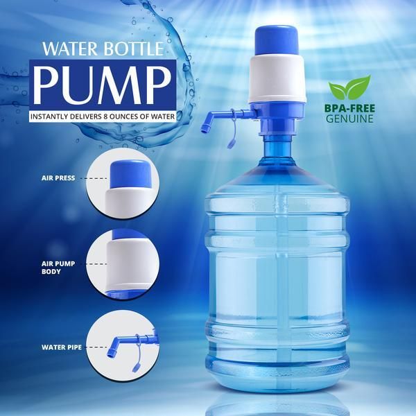 Manual Water Pump For 19 Liter Cans Large - Bottle Water Pump Dispenser - Oshi.pk - Buy & Sell Online