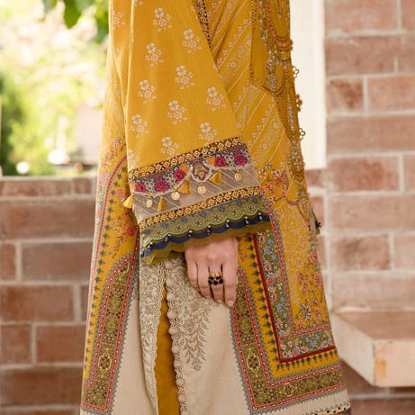 Maria B 3 PCS Women Unstitched Suit - Yellow Color - Oshi.pk - Buy & Sell Online