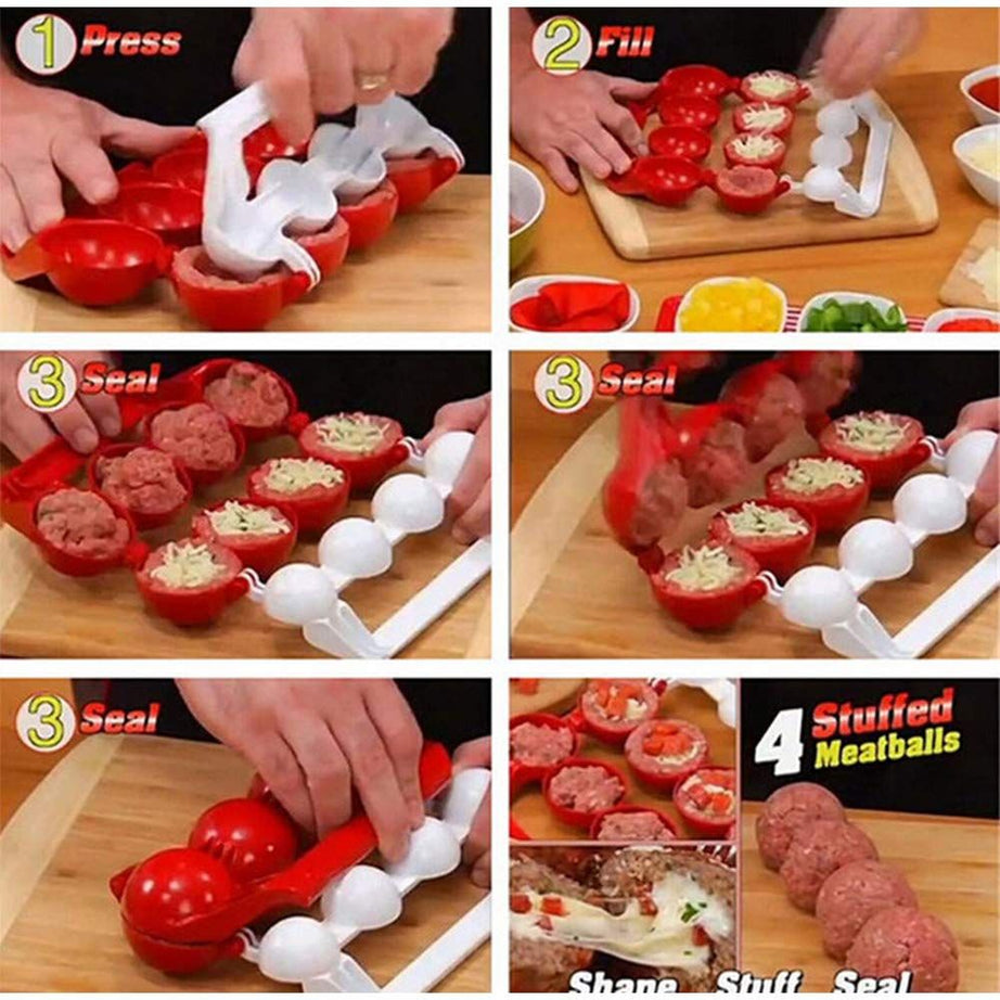 Meat balls Fish Balls Kitchen Homemade Stuffed Meatballs Maker Home Cooking Tools for Fruits, Meatball, - Oshi.pk - Buy & Sell Online