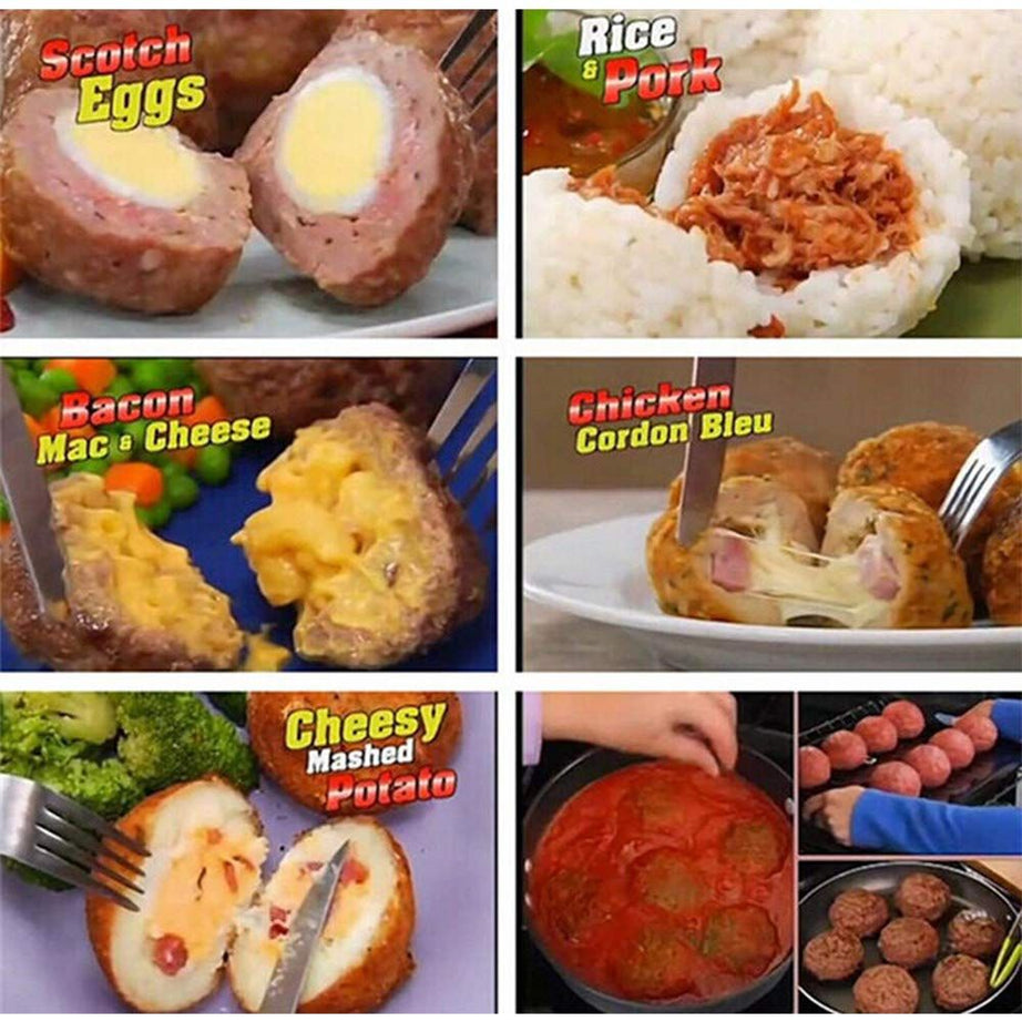 Meat balls Fish Balls Kitchen Homemade Stuffed Meatballs Maker Home Cooking Tools for Fruits, Meatball, - Oshi.pk - Buy & Sell Online