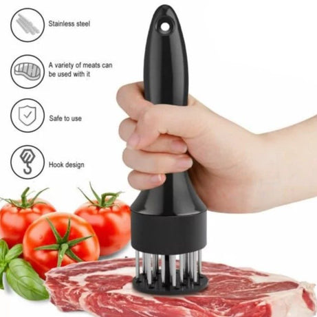 Meat Tenderizer Tool Stainless Steel Needle Ultra Sharp 24 Blades Meat Hammer Meat Tenderizer Tool Profession Kitchen Gadgets Tenderizer Tool - Oshi.pk - Buy & Sell Online