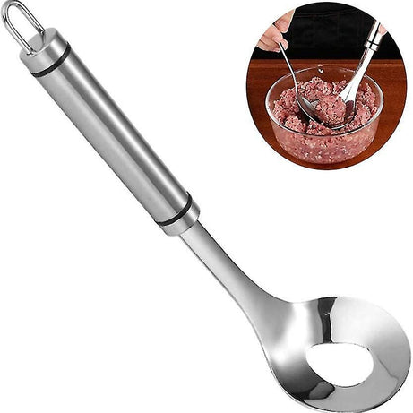 Meatball Spoon Maker, Stainless Steel Scoop Non-stick Long Handle For Kitchen