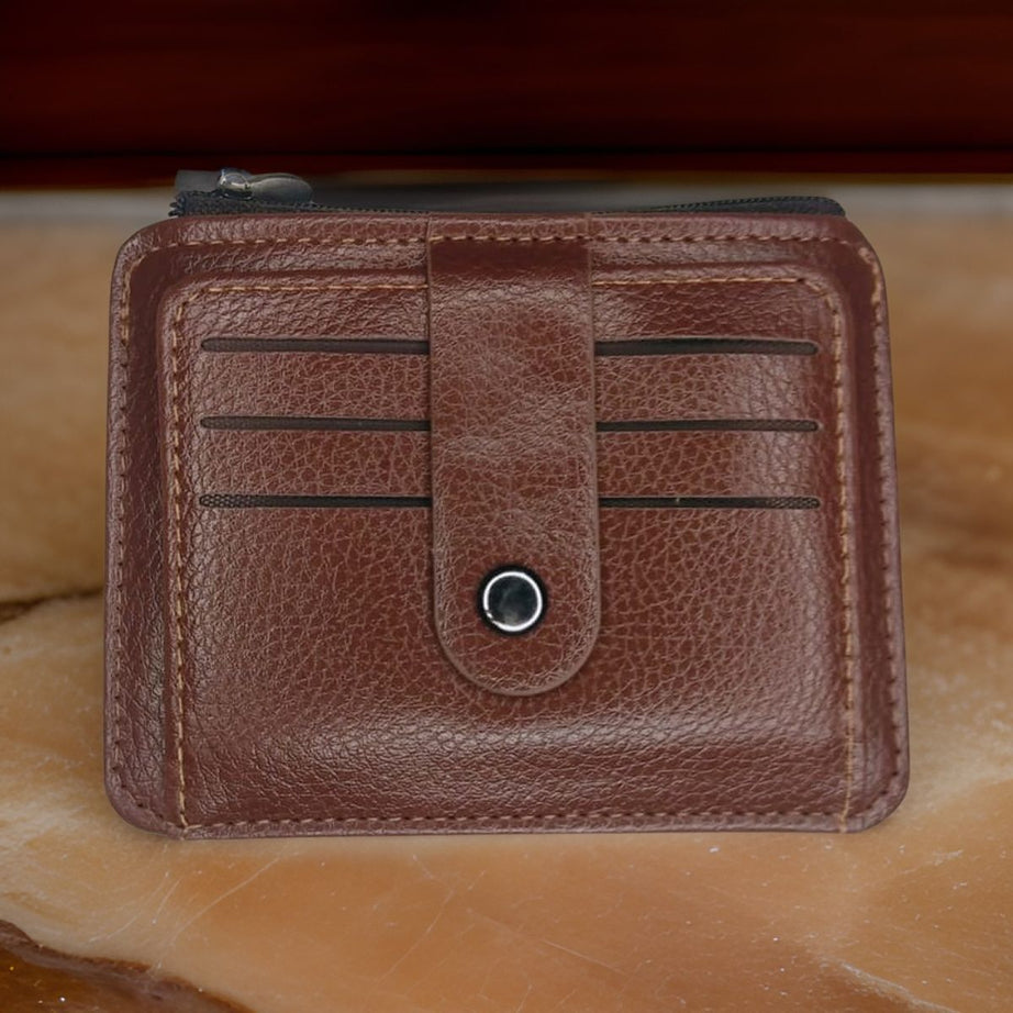 Men's Fashion Slim Pu Leather Wallet with Coin Pocket - Business Card and ID Card Holder Purse - Oshi.pk - Buy & Sell Online