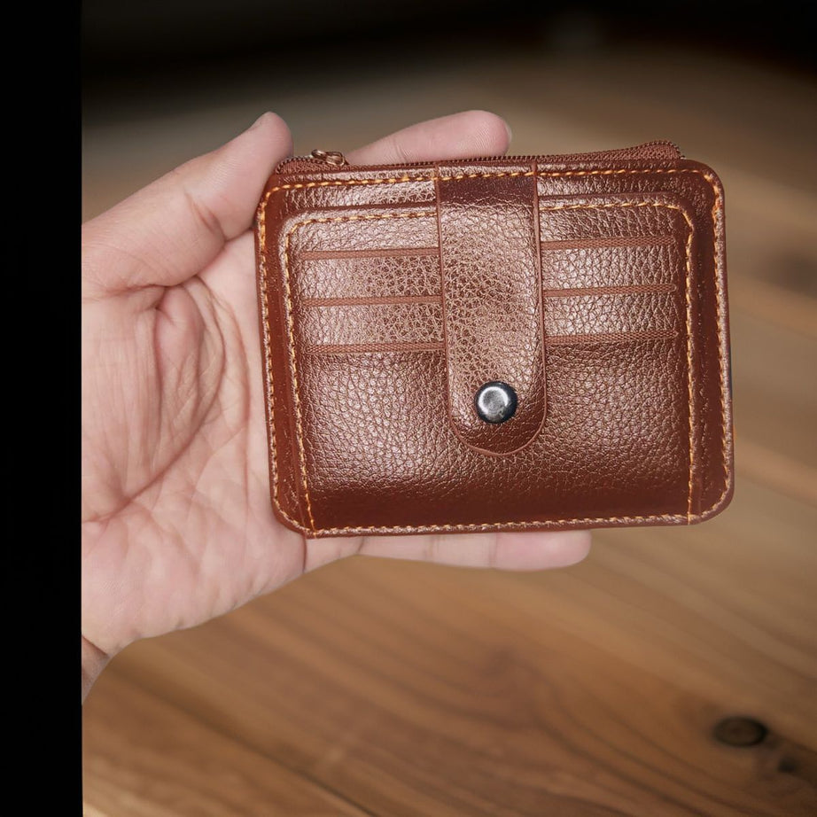 Men's Fashion Slim Pu Leather Wallet with Coin Pocket - Business Card and ID Card Holder Purse - Oshi.pk - Buy & Sell Online