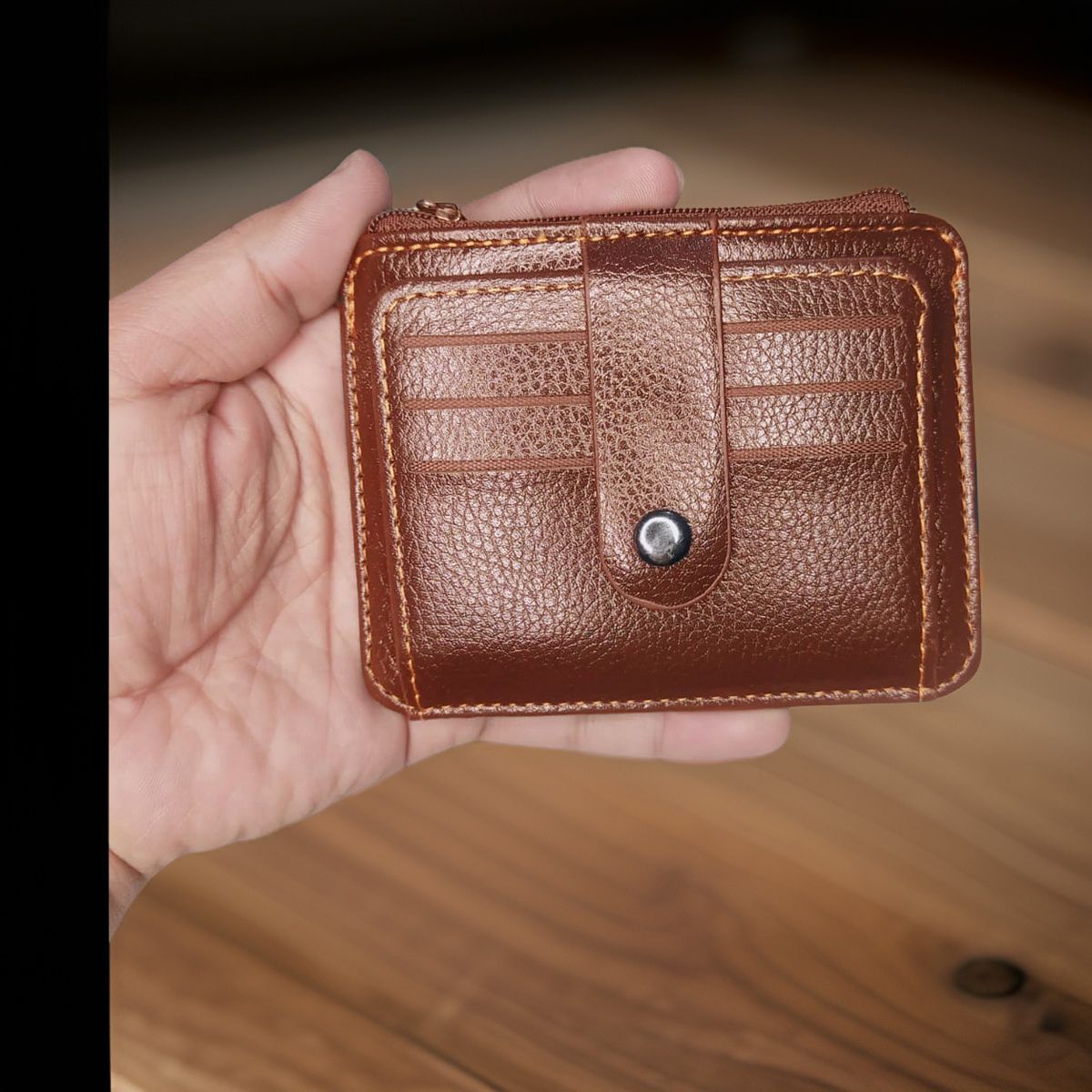 Men's Fashion Slim Pu Leather Wallet with Coin Pocket - Business Card and ID Card Holder Purse - Oshi.pk - Buy & Sell Online