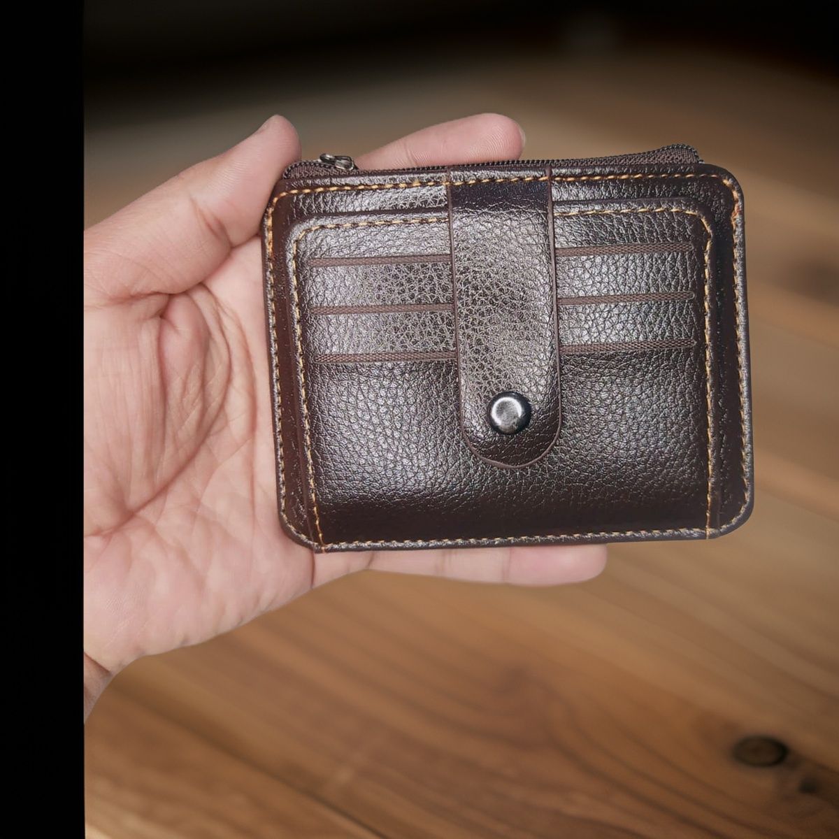 Men's Fashion Slim Pu Leather Wallet with Coin Pocket - Business Card and ID Card Holder Purse - Oshi.pk - Buy & Sell Online