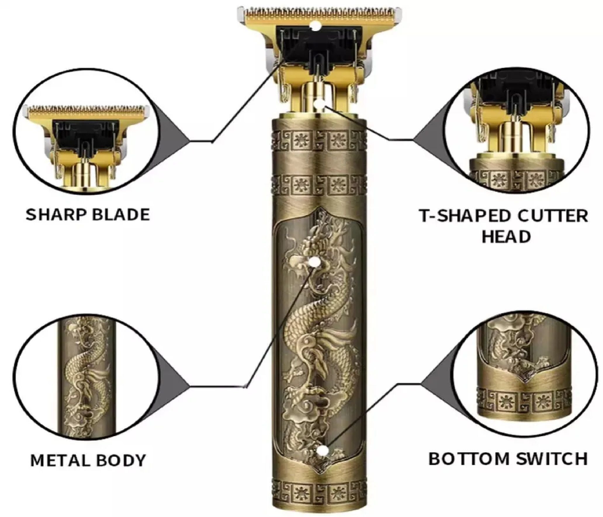 Men's vintage T9 hair trimmer Expert Hair Cutting Device Travel-friendly cordless beard trimmer and hair clipper - Oshi.pk - Buy & Sell Online