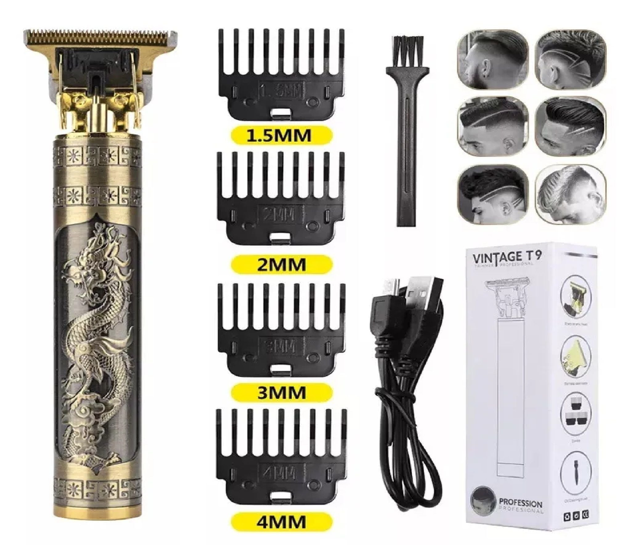 Men's vintage T9 hair trimmer Expert Hair Cutting Device Travel-friendly cordless beard trimmer and hair clipper - Oshi.pk - Buy & Sell Online