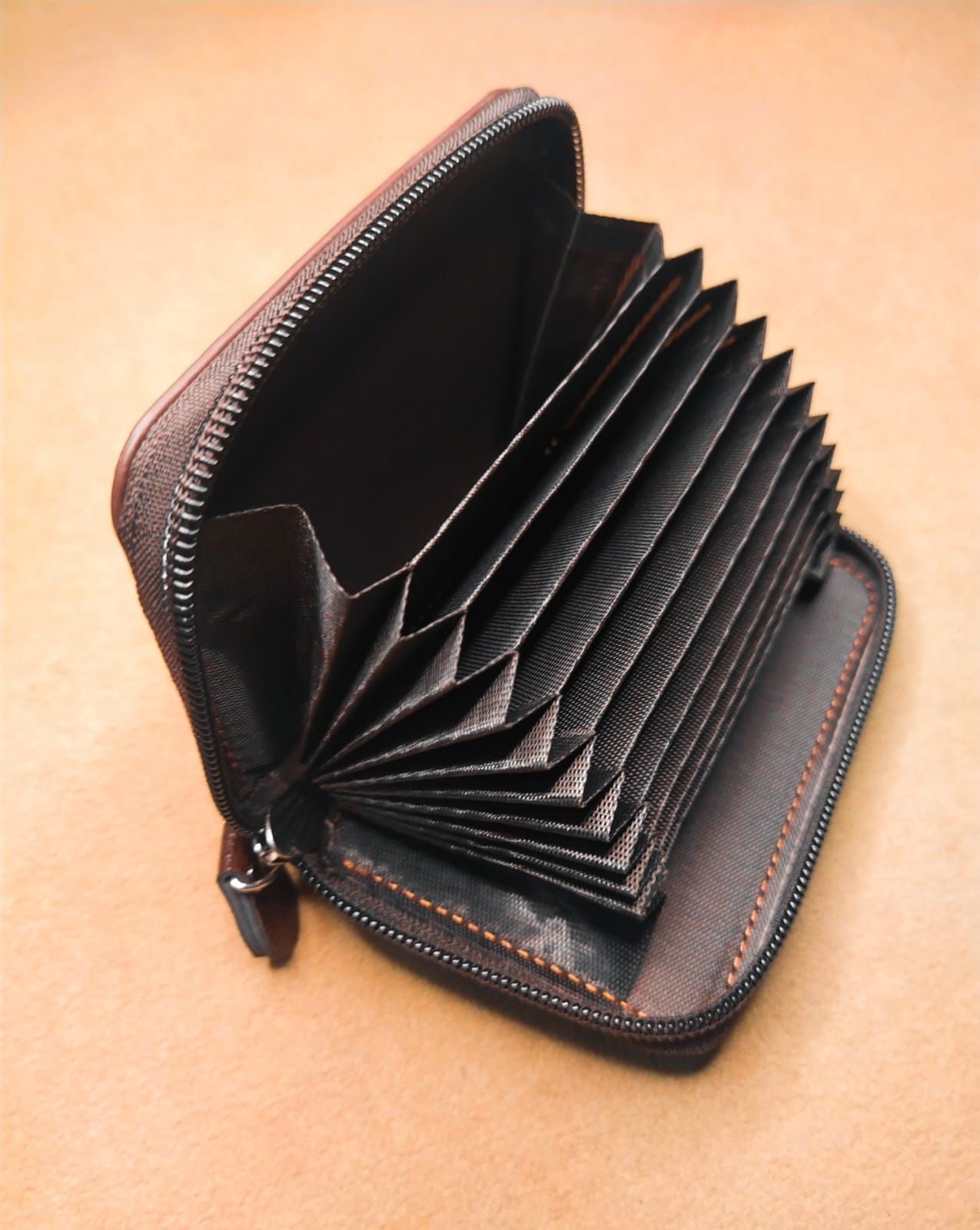 Men's Wallet Genuine PU Leather Card Holder RFID Blocking Zipper Pocket Men bag Multi-card zipper - Oshi.pk - Buy & Sell Online