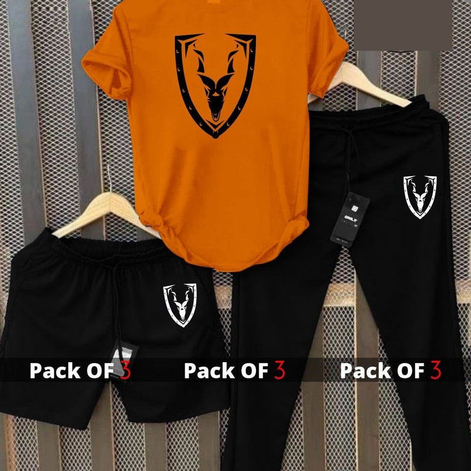 MEN TRACK SUIT 3 IN 1 T SHIRT+TROUSER+SHORT BY KHOKHAR STOCKISTS - Oshi.pk - Buy & Sell Online