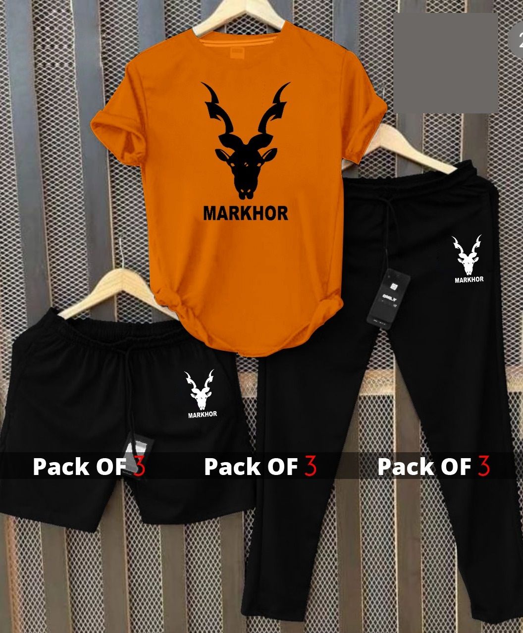 Makhoor Men 3 in 1 Tracksuit Tshirt Trouser and Short - Oshi.pk - Buy & Sell Online