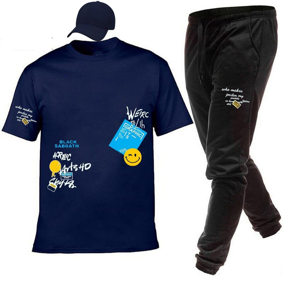 Summer Tracksuit Tshirt Trouser and Cap For Men - Oshi.pk - Buy & Sell Online
