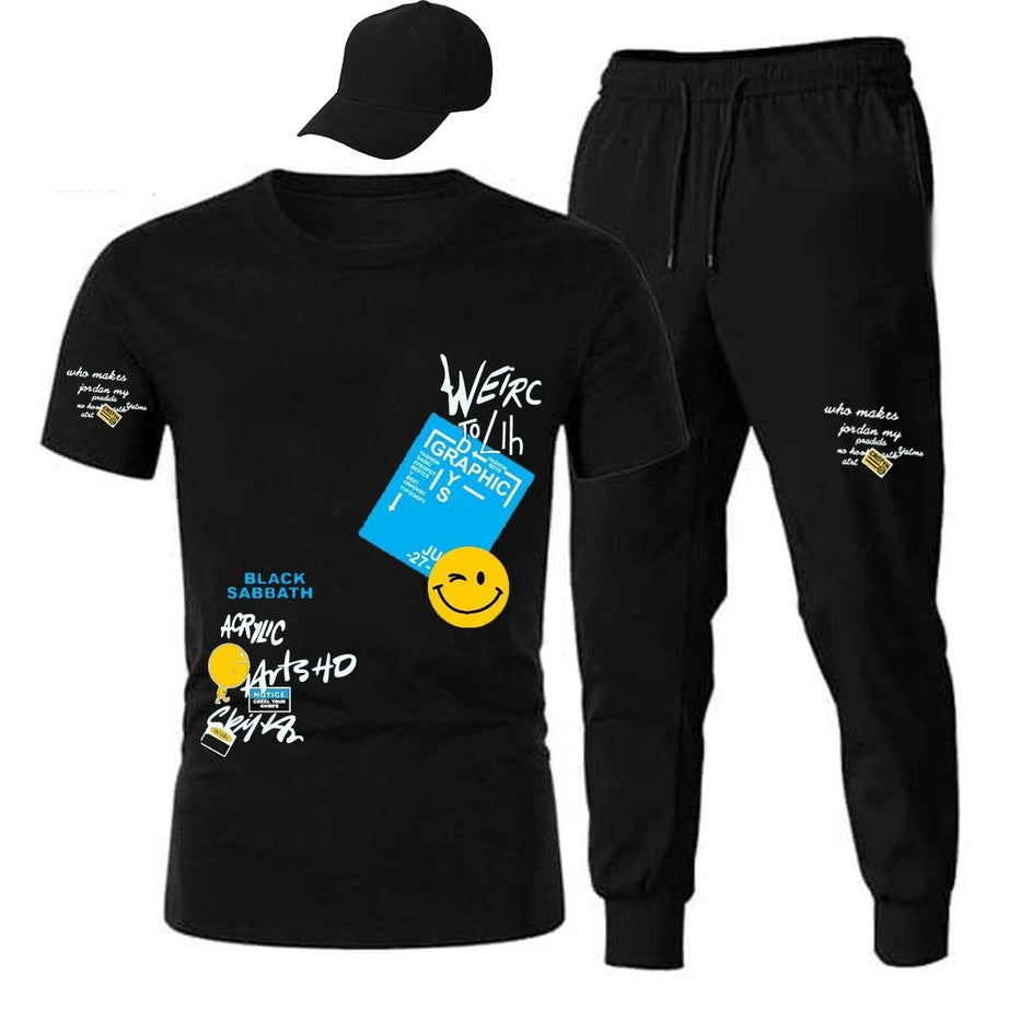 Summer Tracksuit Tshirt Trouser and Cap For Men - Oshi.pk - Buy & Sell Online