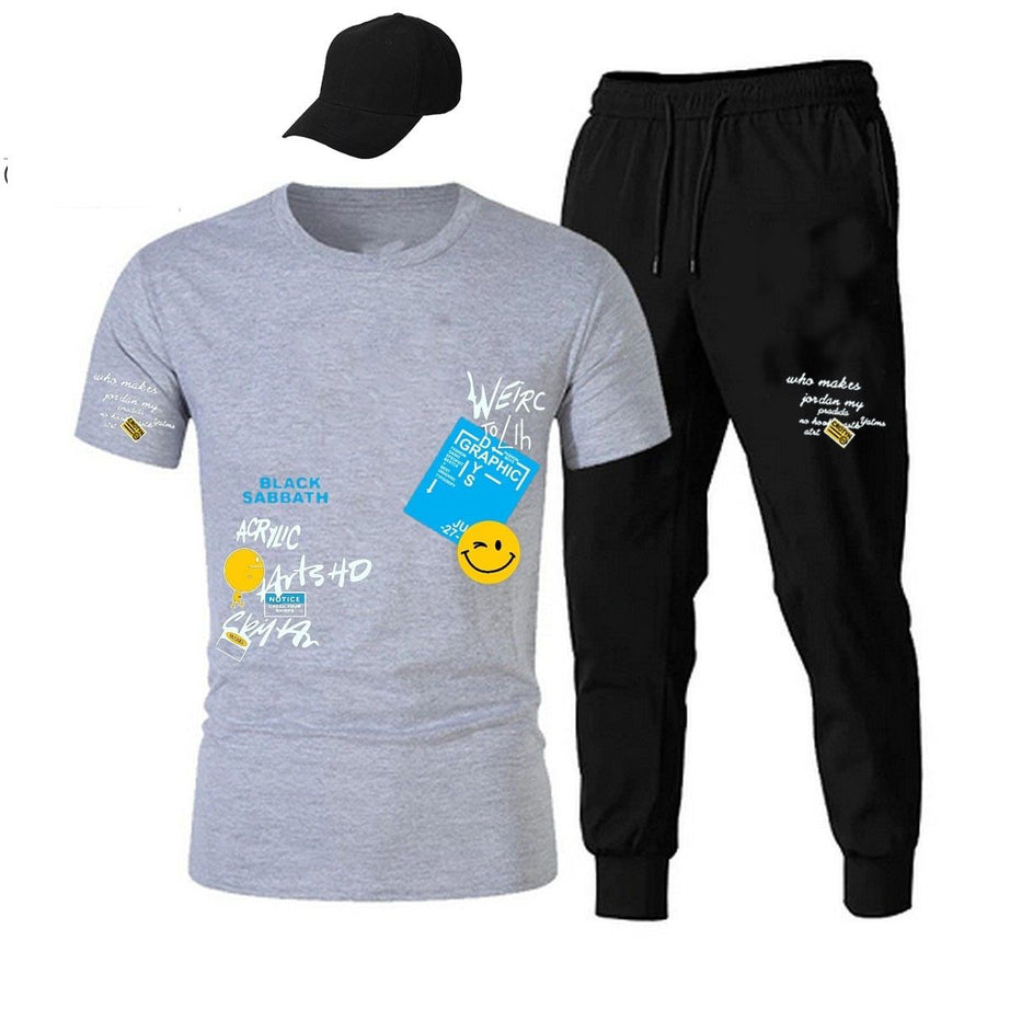 Summer Tracksuit Tshirt Trouser and Cap For Men - Oshi.pk - Buy & Sell Online