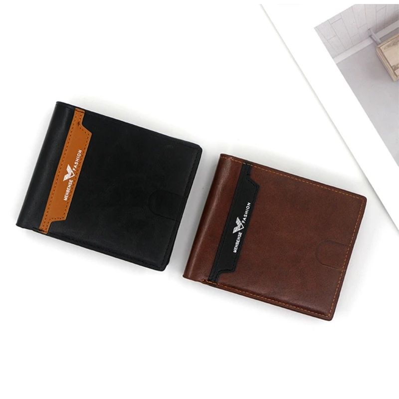 Menbense Fashion Edition Luxury PU Leather Men's Short Wallet with Spacious Capacity - Oshi.pk - Buy & Sell Online