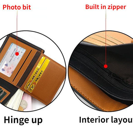 Menbense Fashion Edition Luxury PU Leather Men's Short Wallet with Spacious Capacity - Oshi.pk - Buy & Sell Online