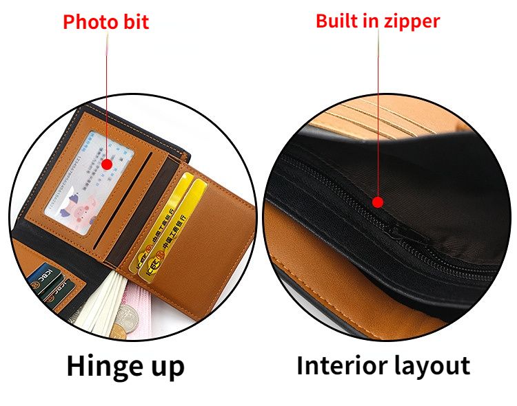 Menbense Fashion Edition Luxury PU Leather Men's Short Wallet with Spacious Capacity - Oshi.pk - Buy & Sell Online