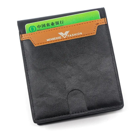 Menbense Fashion Edition Luxury PU Leather Men's Short Wallet with Spacious Capacity - Oshi.pk - Buy & Sell Online