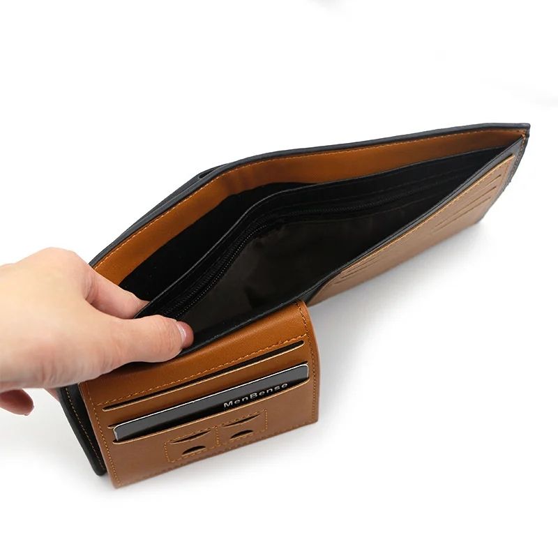Menbense Fashion Edition Luxury PU Leather Men's Short Wallet with Spacious Capacity - Oshi.pk - Buy & Sell Online
