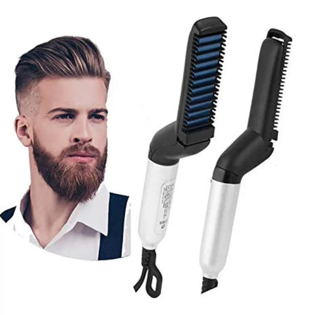 Men's Hair and Beard Straightener Modelling Comb - Oshi.pk - Buy & Sell Online