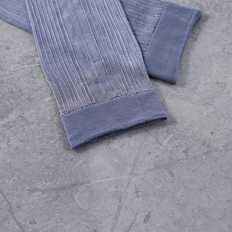 Mens Soft Nylon Transparent Mesh Socks Business Men Tube Ultra-Thin Elastic Silky Basic Color Striped Long Socks - Oshi.pk - Buy & Sell Online