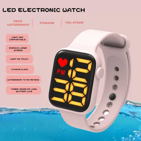 Mens Wrist Digital Watches Electronic LED Sport Water-Proof Watches Fashion Luxury Simple Silicone Lady Children Clock - Oshi.pk - Buy & Sell Online