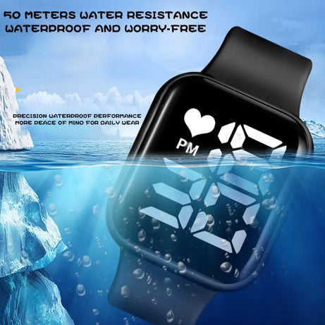Mens Wrist Digital Watches Electronic LED Sport Water-Proof Watches Fashion Luxury Simple Silicone Lady Children Clock - Oshi.pk - Buy & Sell Online