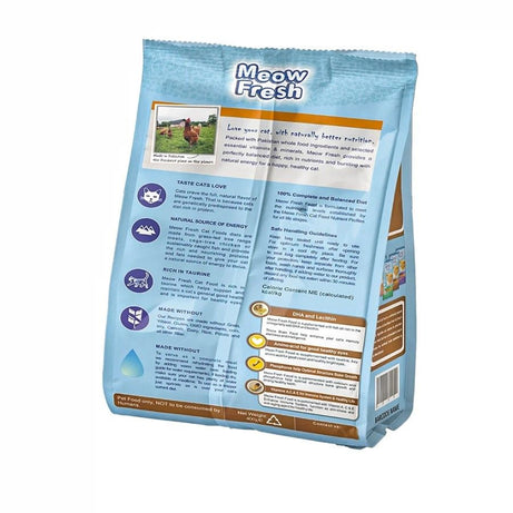 Meow Fresh Dry Cat Food Classic 450 gm Beef and Vegetable Flavor Cats Food for All Stages of Cats Imported Formula Adult Cat Foods Best for All Breeds - Oshi.pk - Buy & Sell Online