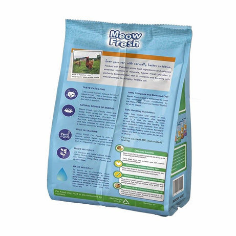 Meow Fresh Dry Cat Food Classic 450 gm Chicken and Vegetable Flavor Cats Food for All Stages of Cats Imported Formula Adult Cat Foods Best for All Cat - Oshi.pk - Buy & Sell Online