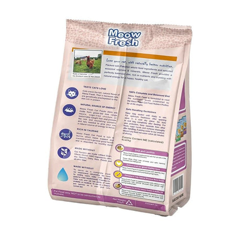 Meow Fresh Kitten Dry Cat Food Classic 450 gm Premium Cat Food - For Mother & Baby Cat Imported Formula Best for All Breeds Kittens Pet Food All Natur - Oshi.pk - Buy & Sell Online