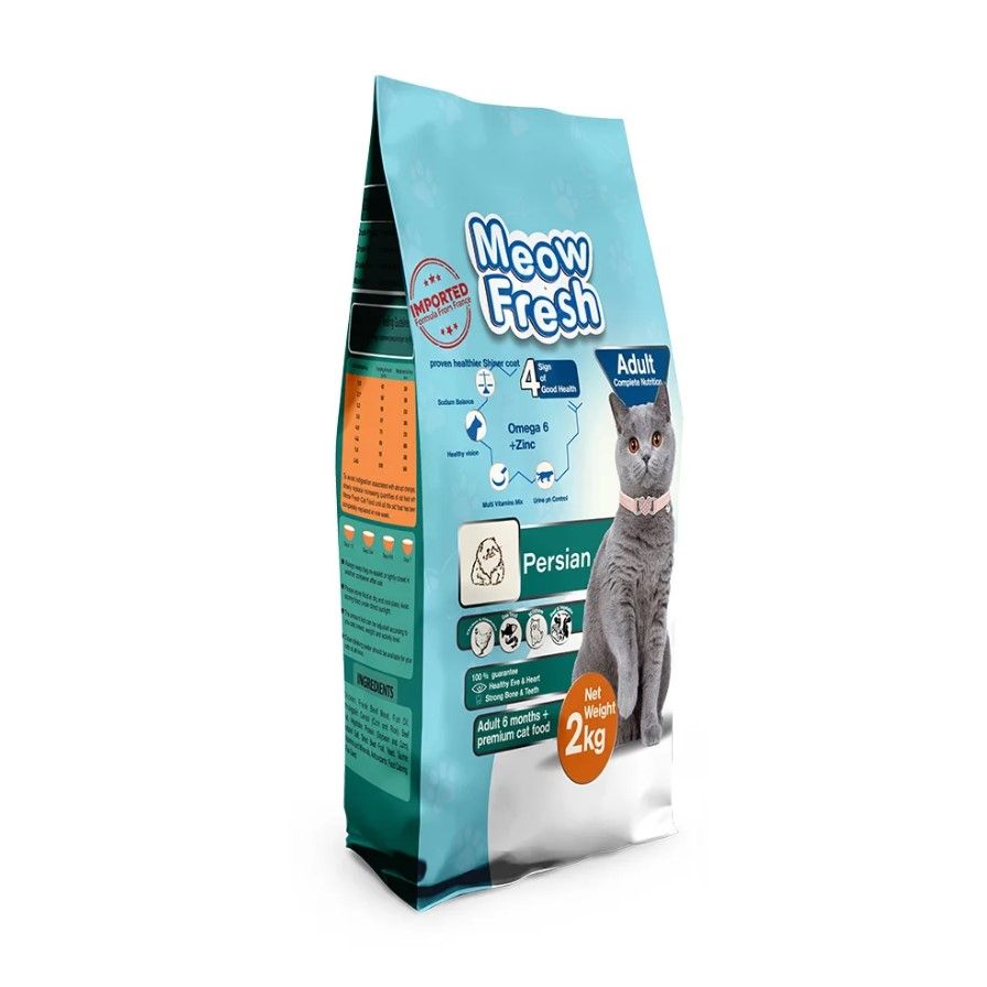 Meow Fresh Persian Dry Cat Food Classic 2 Kg Premium Cat Food for All Stages of Cats Imported Formula Adult Cat Foods Best for All Breeds Adult Cat - Oshi.pk - Buy & Sell Online
