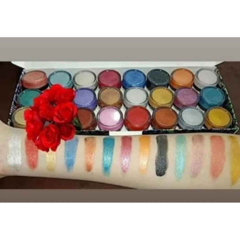 METALLIC EYESHADOW 24 SHADES PACK BY KHOKHAR STOCKISTS - Oshi.pk - Buy & Sell Online